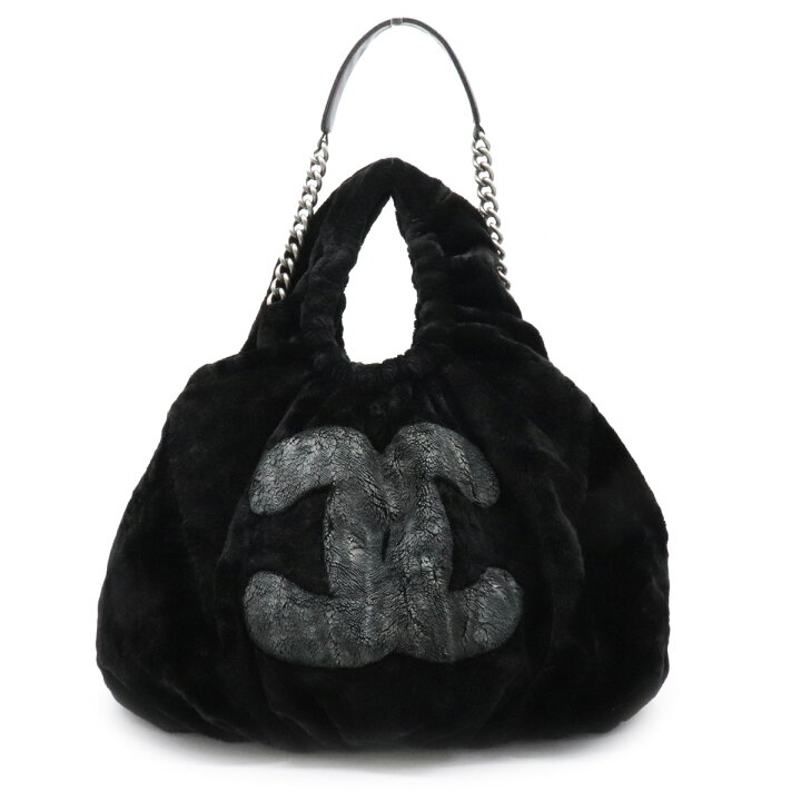 楽天市場】【バッグ】CHANEL シャネル ココマーク ファーバッグ  