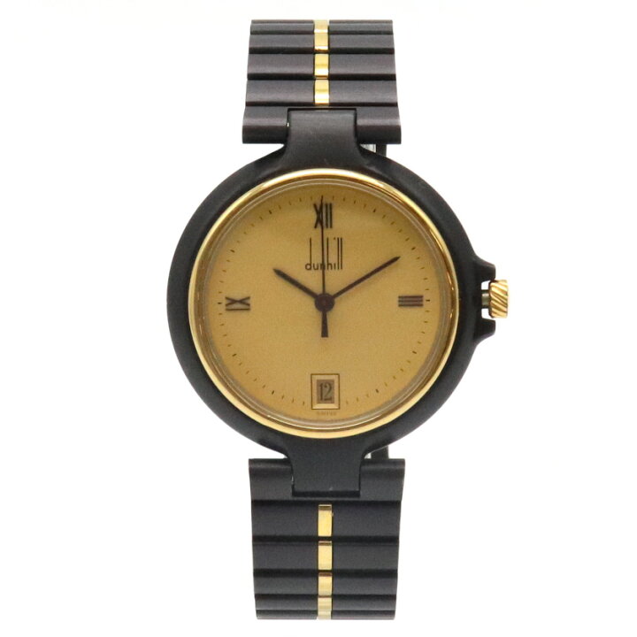 楽天市場】【ウォッチ】dunhill ダンヒル ミレニアム ゴールド文字盤  