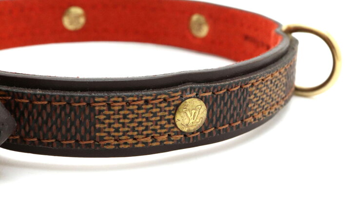 楽天市場 Louis Vuitton ルイ ヴィトン ダミエ コリエ バクスターmm 小型犬用首輪 ペット用首輪 Spオーダー品 スペシャルオーダー N 中古 Blumin 楽天市場店