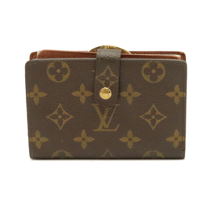 中古】 ルイ・ヴィトン がま口小銭入れ 二つ折りコンパクト財布  
