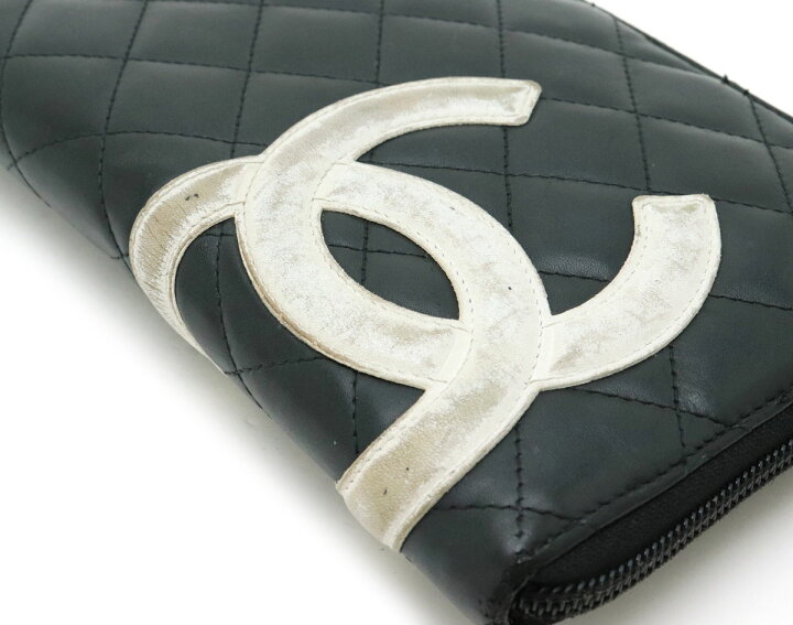 楽天市場】【財布】CHANEL シャネル カンボンライン ラウンド  