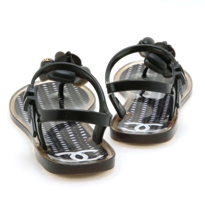 楽天市場】【靴】CHANEL シャネル カメリア ココマーク ビーチサンダル  