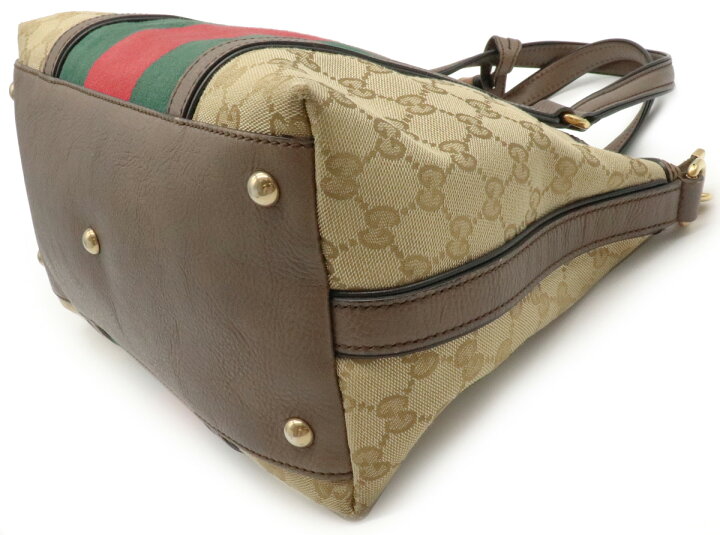 楽天市場】【バッグ】GUCCI グッチ GGキャンバス ラニア ウェブライン 