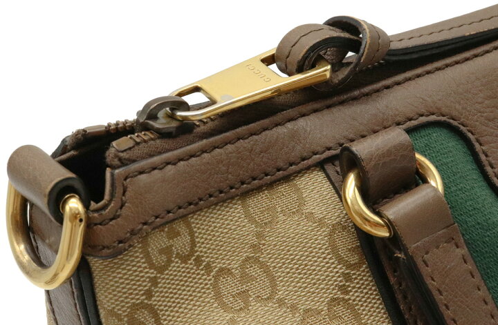 楽天市場】【バッグ】GUCCI グッチ GGキャンバス ラニア ウェブライン 