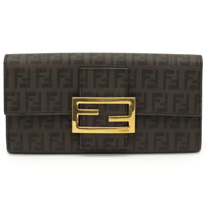 楽天市場】【財布】FENDI フェンディ ズッカ ズッキーノ 2つ折 長財布 