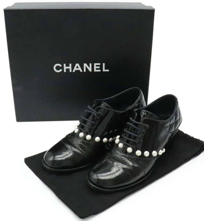 楽天市場】【靴】CHANEL シャネル ローファー レースアップシューズ  