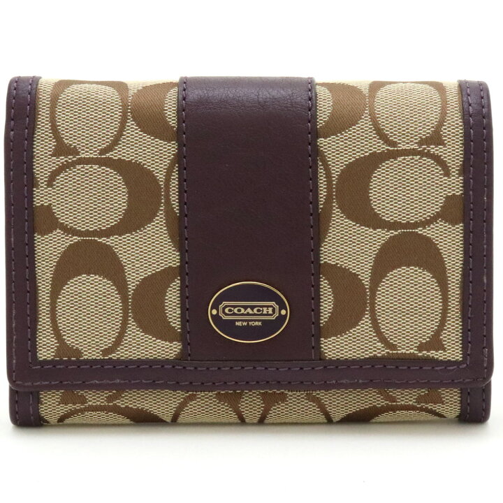 楽天市場】【財布】COACH コーチ シグネチャー ジップウォレット L字 