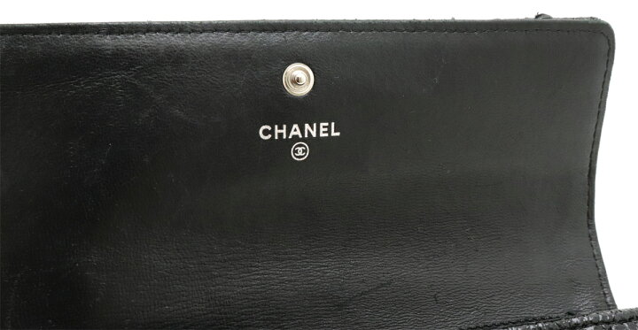 楽天市場】【財布】CHANEL シャネル マトラッセ ココマーク 2つ折り長  