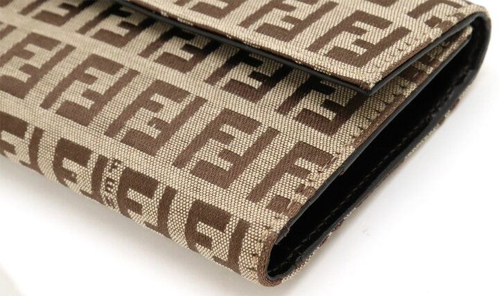 楽天市場】【未使用品】【財布】FENDI フェンディ ズッキーノ柄 三  