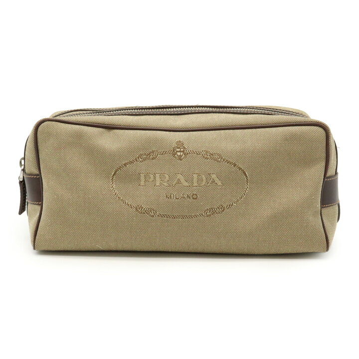 楽天市場】【バッグ】PRADA プラダ ロゴジャガード ポーチ マルチ  