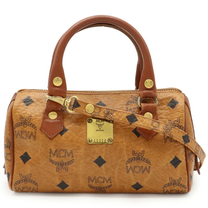 楽天市場】【バッグ】MCM エムシーエム ロゴグラム ミニボストンバッグ  