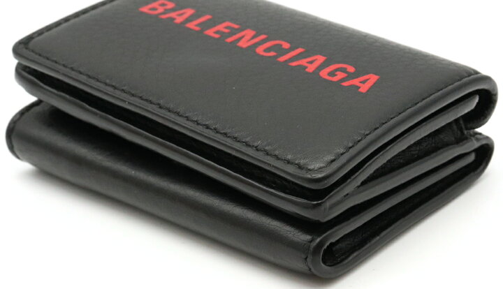 楽天市場】【財布】BALENCIAGA バレンシアガ ロゴ エブリデイ 3つ折 