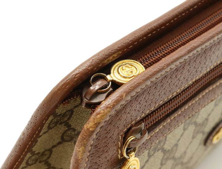 楽天市場】【バッグ】GUCCI グッチ オールドグッチ GGプラス クラッチ 