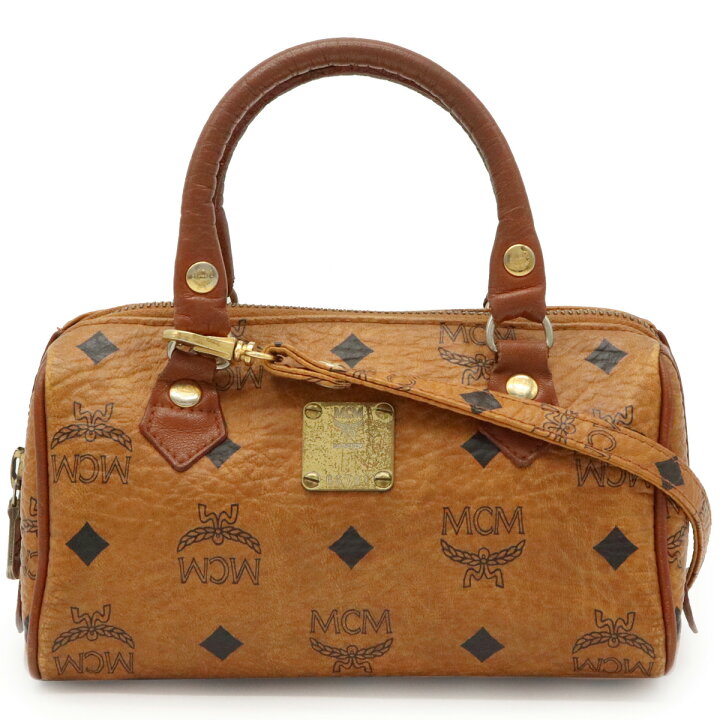 楽天市場】【バッグ】MCM エムシーエム ロゴグラム ミニボストンバッグ 