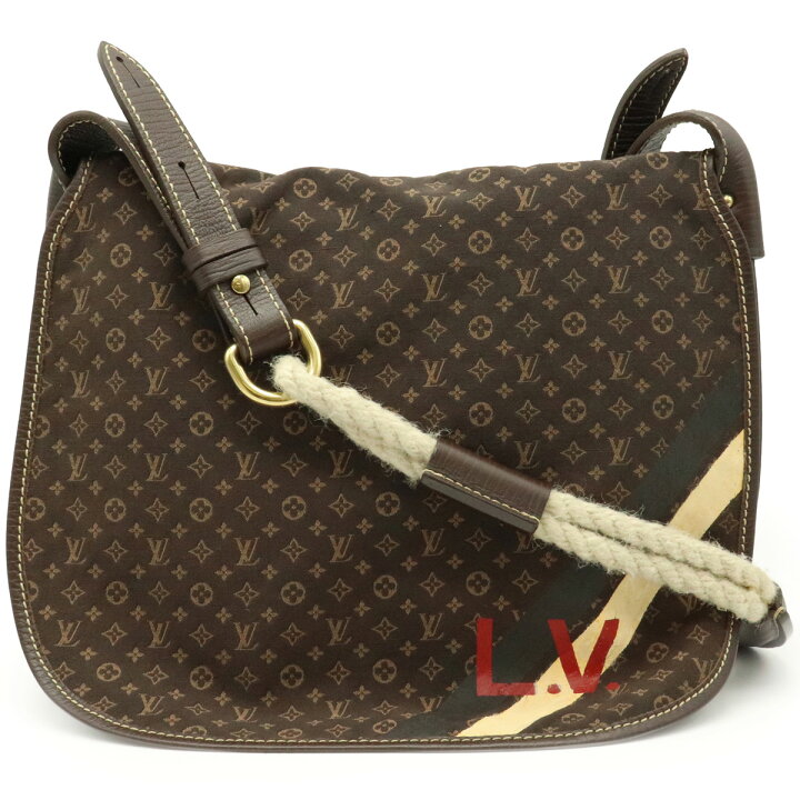 ルイヴィトン アマン モノグラムミニ ラン イニシャル エベヌ（楽天  