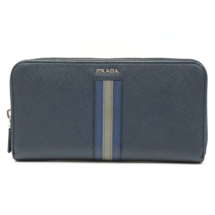 楽天市場】【財布】PRADA プラダ SAFFIANO RIGHE ライン ラウンド 