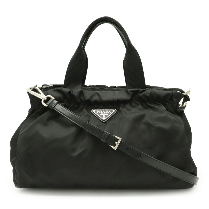 楽天市場】【バッグ】PRADA プラダ ギャザー ハンドバッグ 2way 