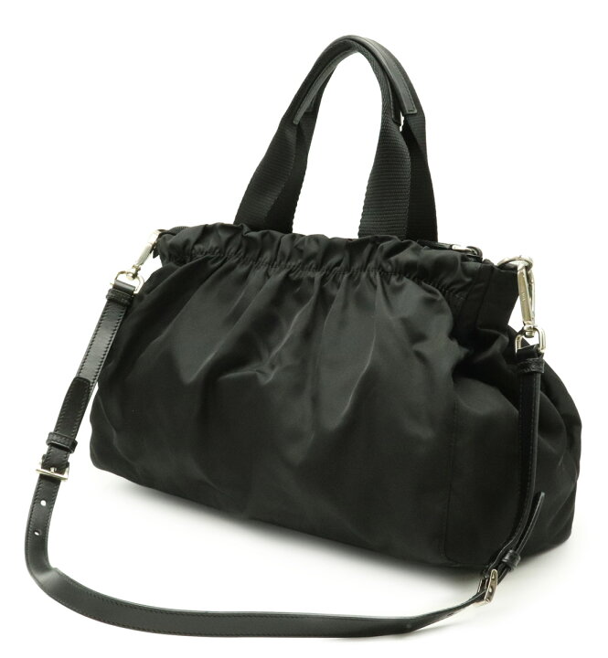 楽天市場】【バッグ】PRADA プラダ ギャザー ハンドバッグ 2way 