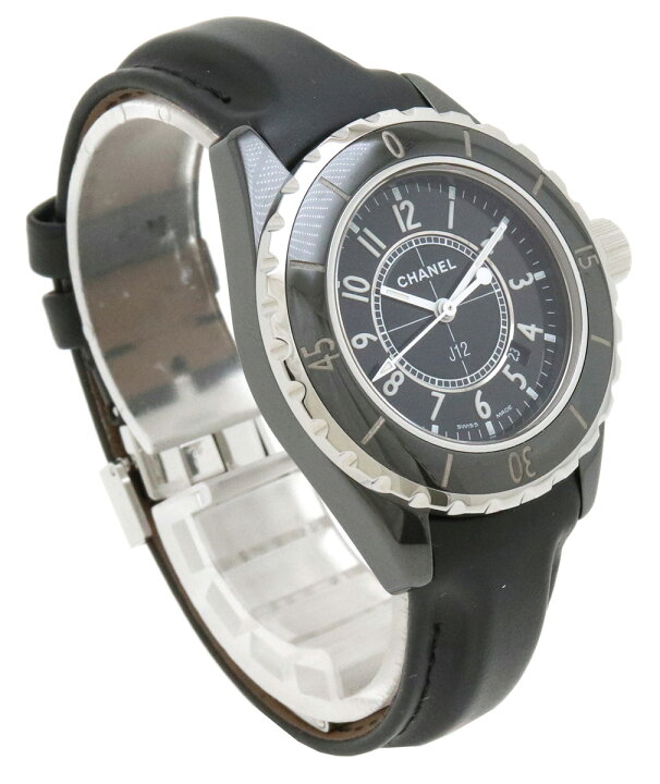 楽天市場】【ウォッチ】CHANEL シャネル J12 ブラック 黒 33mm  