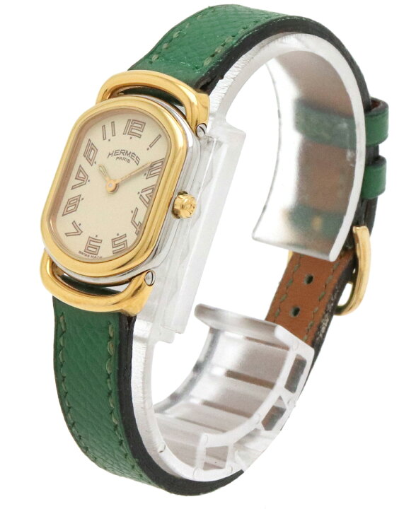 楽天市場】【ウォッチ】HERMES エルメス ラリー アイボリー文字盤 SS  