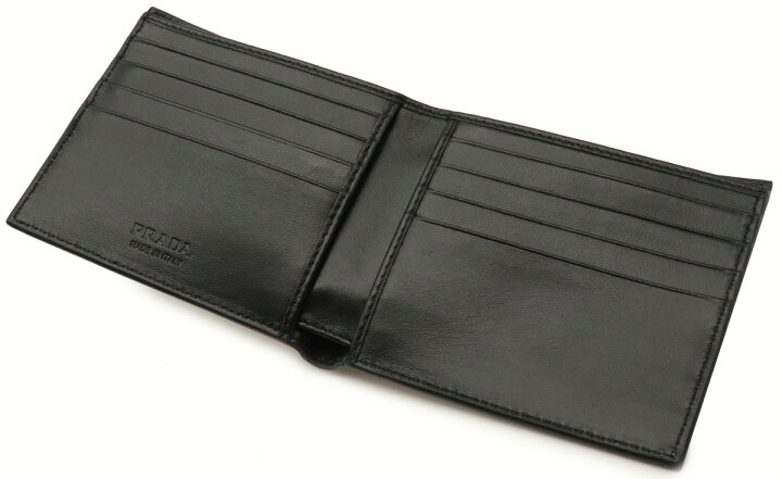 楽天市場】【財布】PRADA プラダ ロゴプリント 2つ折り財布 二つ折り  