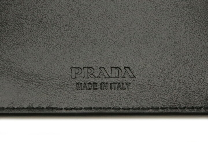 楽天市場】【財布】PRADA プラダ ロゴプリント 2つ折り財布 二つ折り 