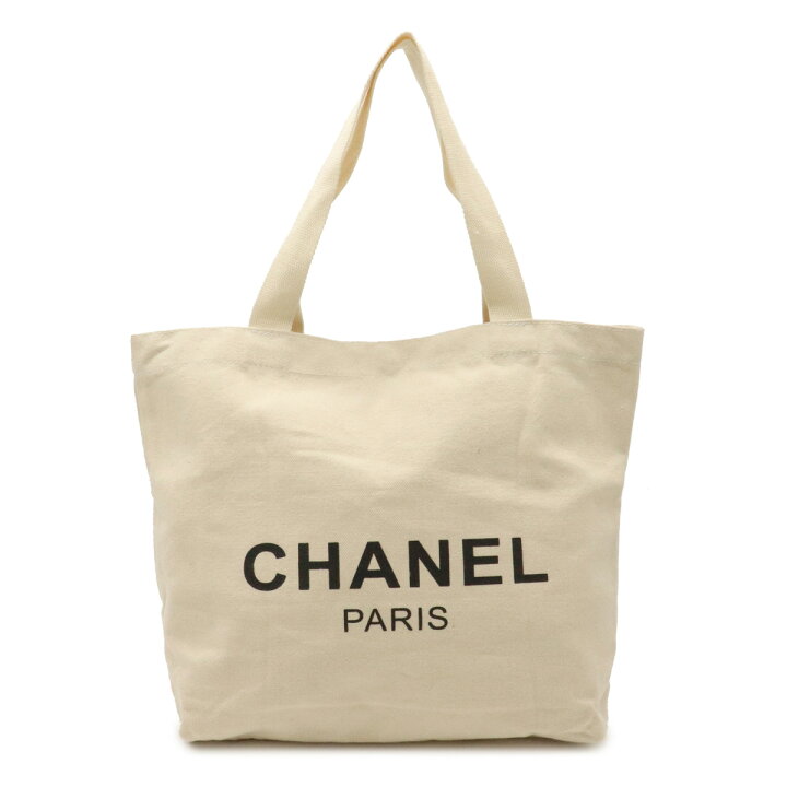 楽天市場】【バッグ】CHANEL シャネル ノベルティ ロゴプリント トート  