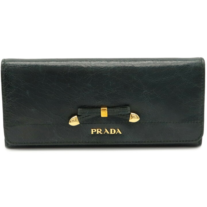 楽天市場】【財布】PRADA プラダ VITELLO リボンモチーフ 2つ折長財布  