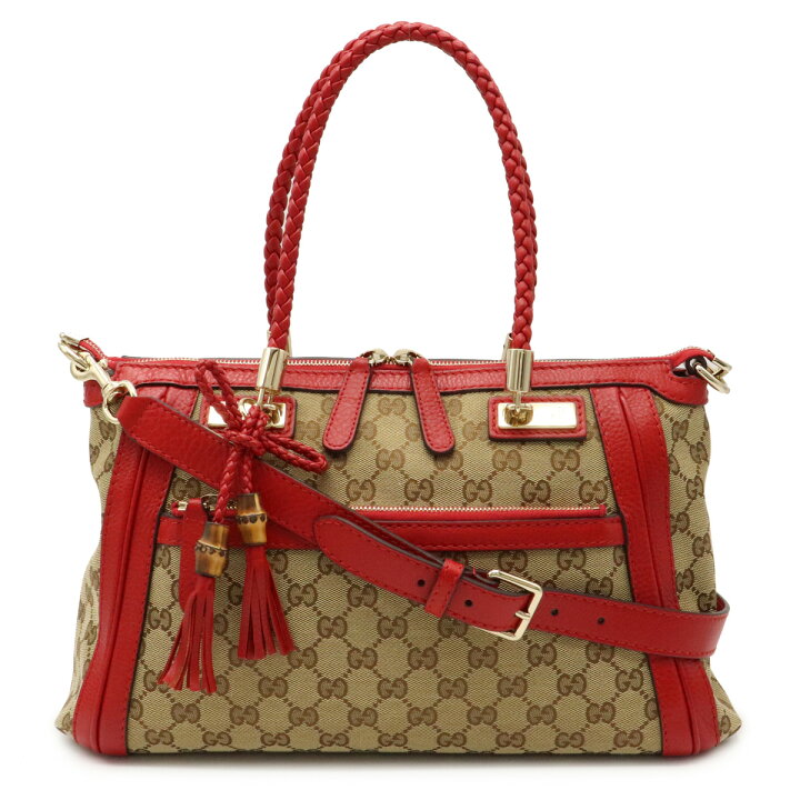 楽天市場】【バッグ】GUCCI グッチ GGキャンバス ハンドバッグ 2WAY 