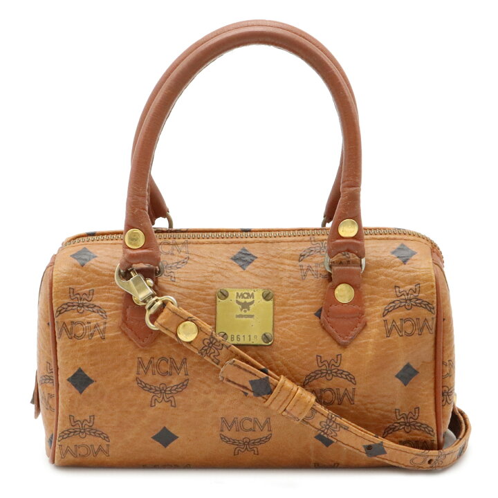楽天市場】【バッグ】MCM エムシーエム ロゴグラム ミニボストンバッグ 