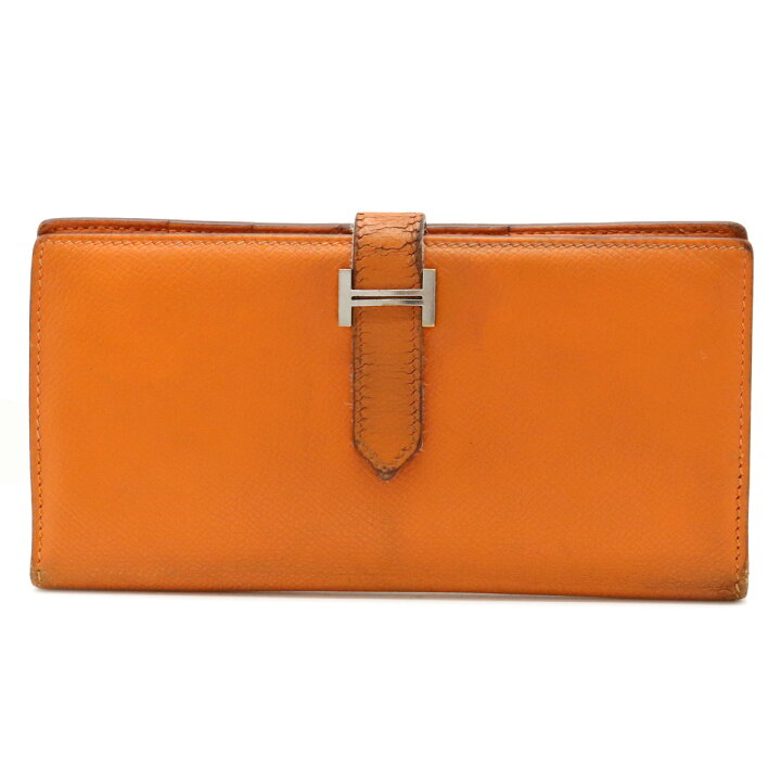 楽天市場】【財布】HERMES エルメス ベアン クラシック 2つ折り長財布 