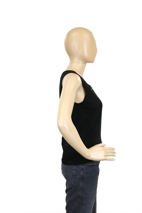 美品 ルイ・ヴィトン ノースリーブ ツイストロック 格子柄 首元  