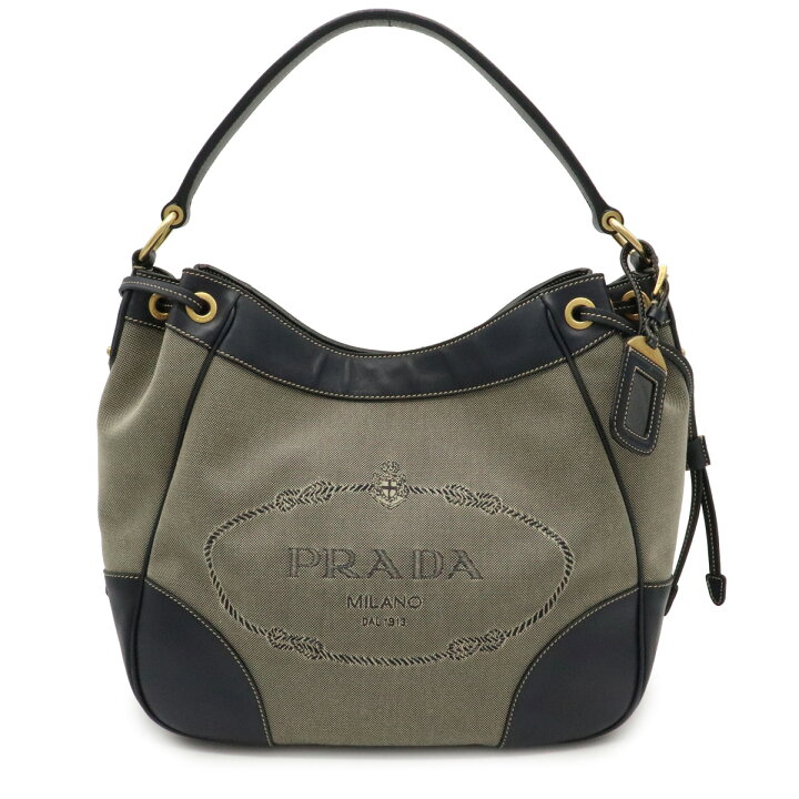 楽天市場】【バッグ】PRADA プラダ ロゴ ジャガード ショルダーバッグ 