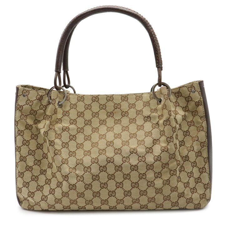 楽天市場】【バッグ】GUCCI グッチ GGキャンバス レザー トートバッグ 