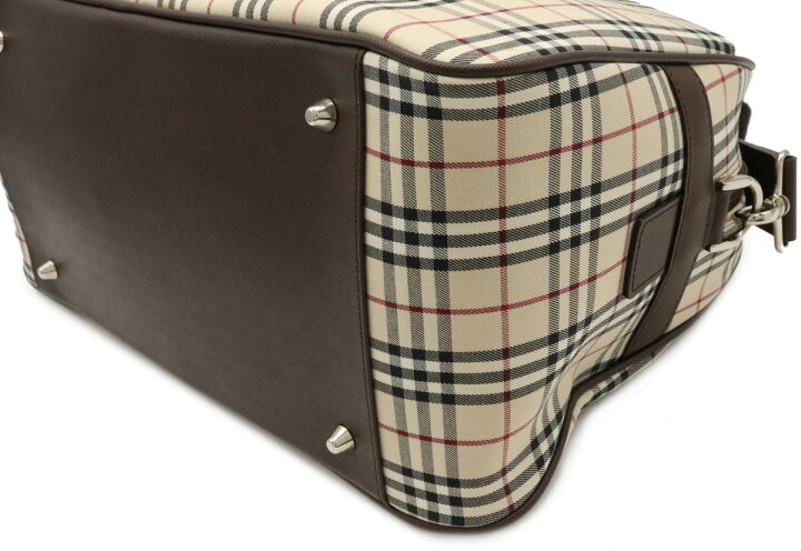 楽天市場】【バッグ】BURBERRY バーバリー ノバチェック ボストン 