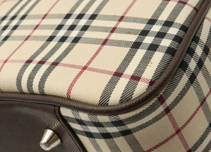 楽天市場】【バッグ】BURBERRY バーバリー ノバチェック ボストン 