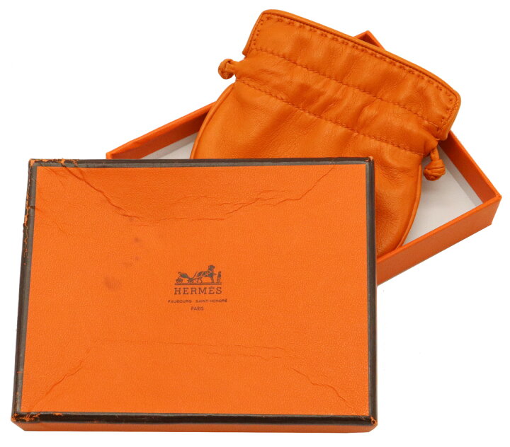 楽天市場】【バッグ】HERMES エルメス 巾着ミニポーチ アクセサリー  