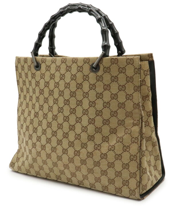 楽天市場】【バッグ】GUCCI グッチ GGキャンバス バンブー 
