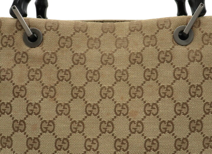楽天市場】【バッグ】GUCCI グッチ GGキャンバス バンブー 