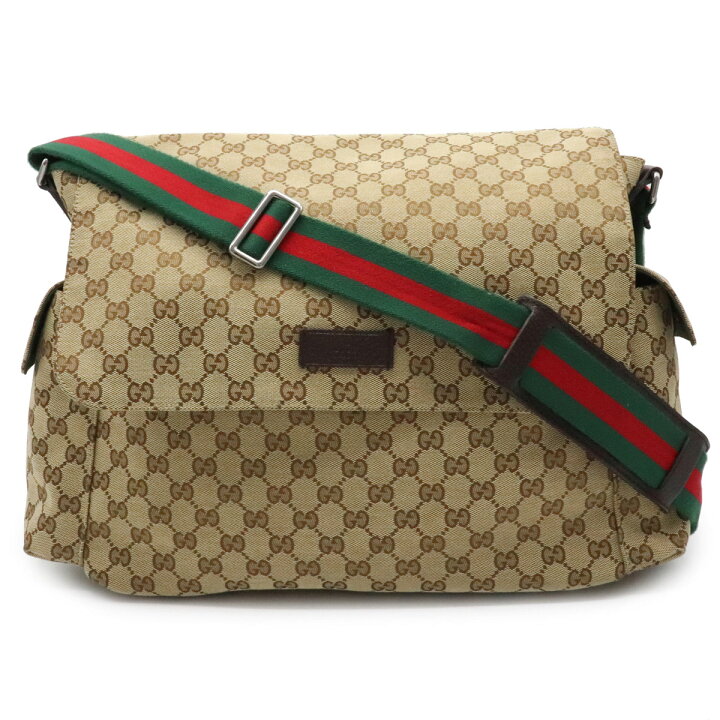 楽天市場】【バッグ】GUCCI グッチ GGキャンバス マザーズバッグ 