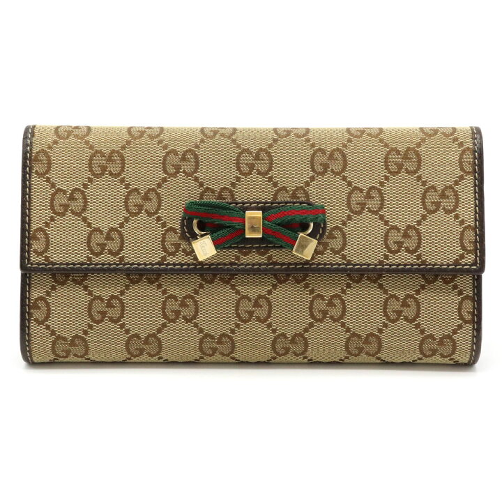 楽天市場】【財布】GUCCI グッチ GGキャンバス プリンシー シェリー 