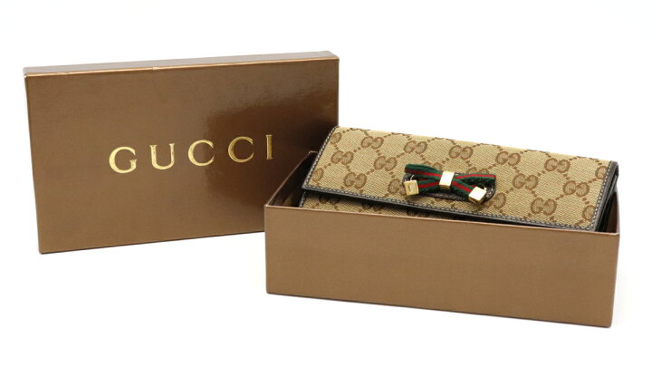楽天市場】【財布】GUCCI グッチ GGキャンバス プリンシー シェリー 