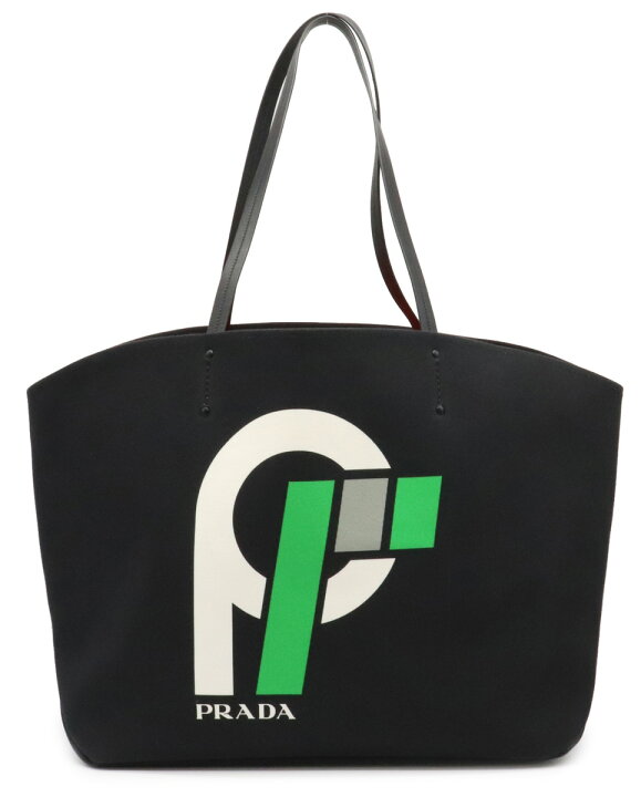 楽天市場】【バッグ】PRADA プラダ CANAPA カナパ ビック ロゴ トート 