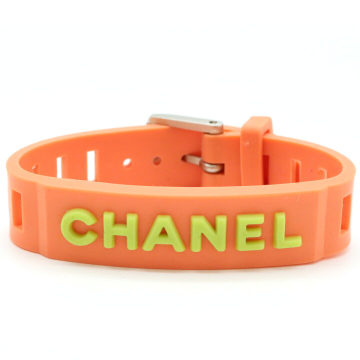 楽天市場】【ジュエリー】CHANEL シャネル ラバー ブレスレット ロゴ 