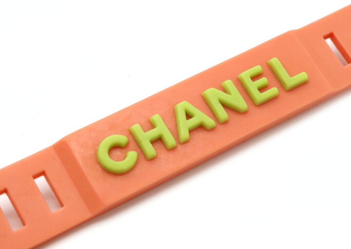 楽天市場】【ジュエリー】CHANEL シャネル ラバー ブレスレット ロゴ 