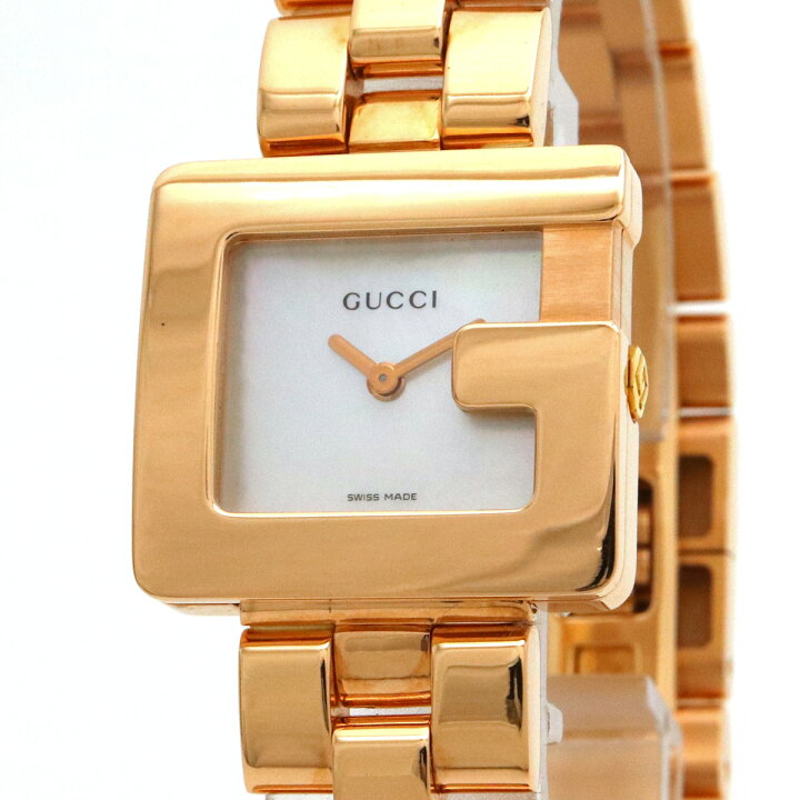 楽天市場】【ウォッチ】GUCCI グッチ Gモチーフ Gロゴ ホワイトシェル  