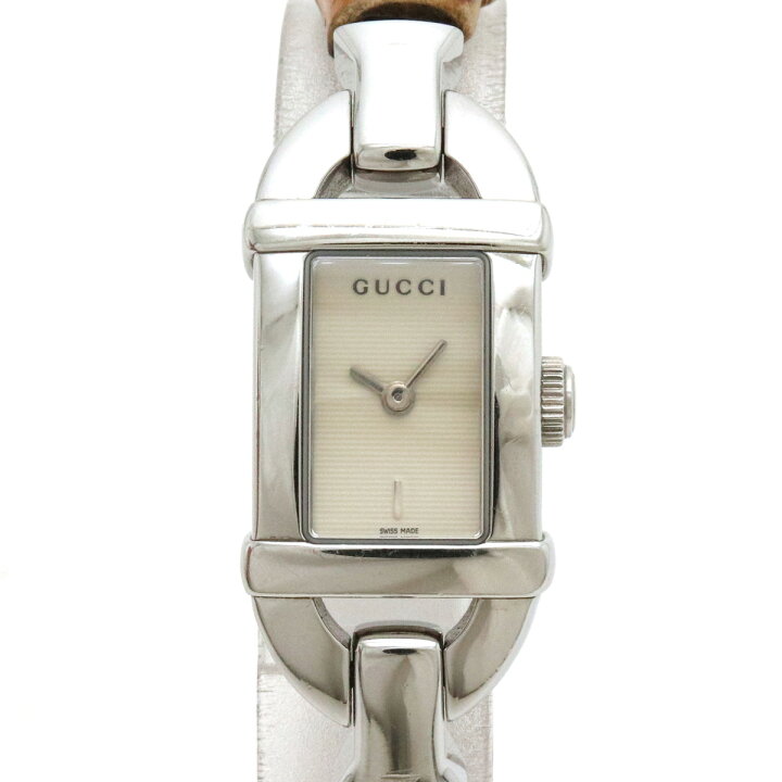 楽天市場】【ウォッチ】GUCCI グッチ バングル シルバー文字盤  