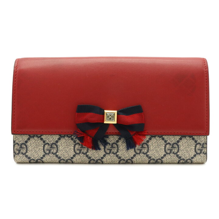 新品同様GUCCI グッチ財布二つ折りレッド（楽天市場】【財布】GUCCI 