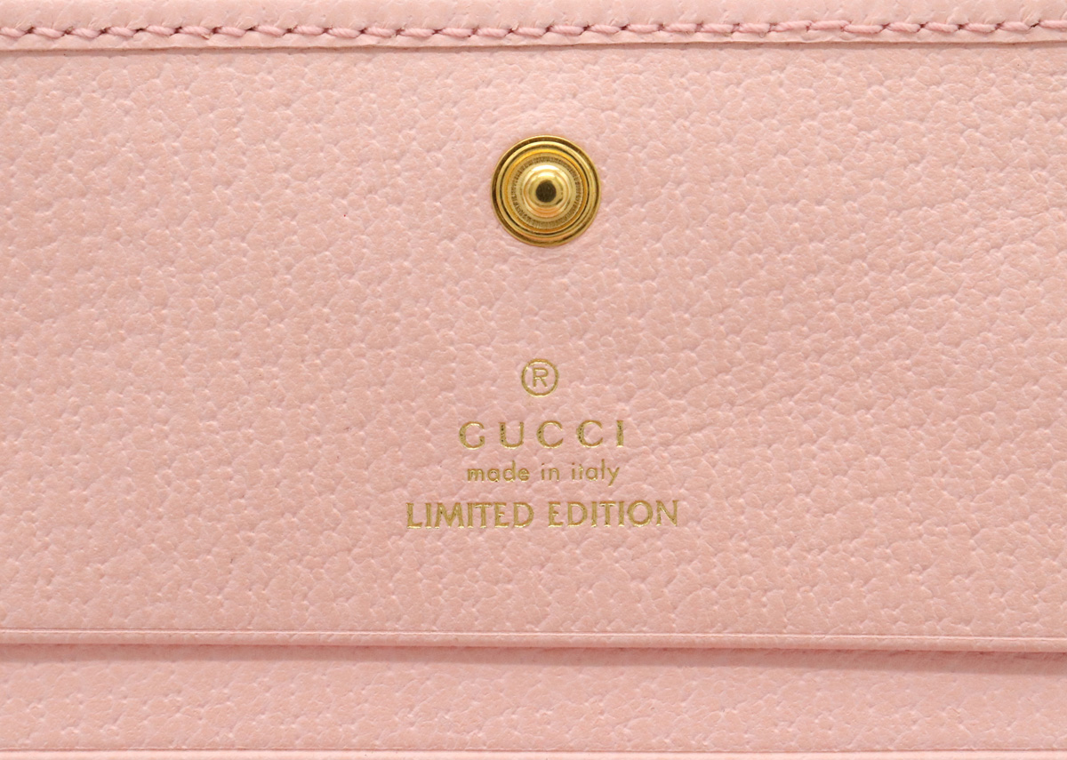 セールオンライン GUCCI 日本限定　新品　未使用　フローラウォレット　ピンク 財布 折り財布