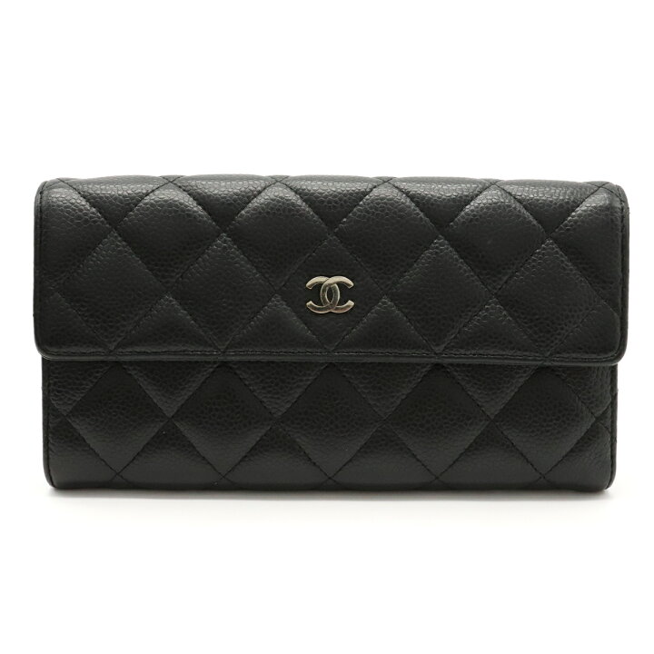 楽天市場】【財布】CHANEL シャネル マトラッセ キャビアスキン ココ  